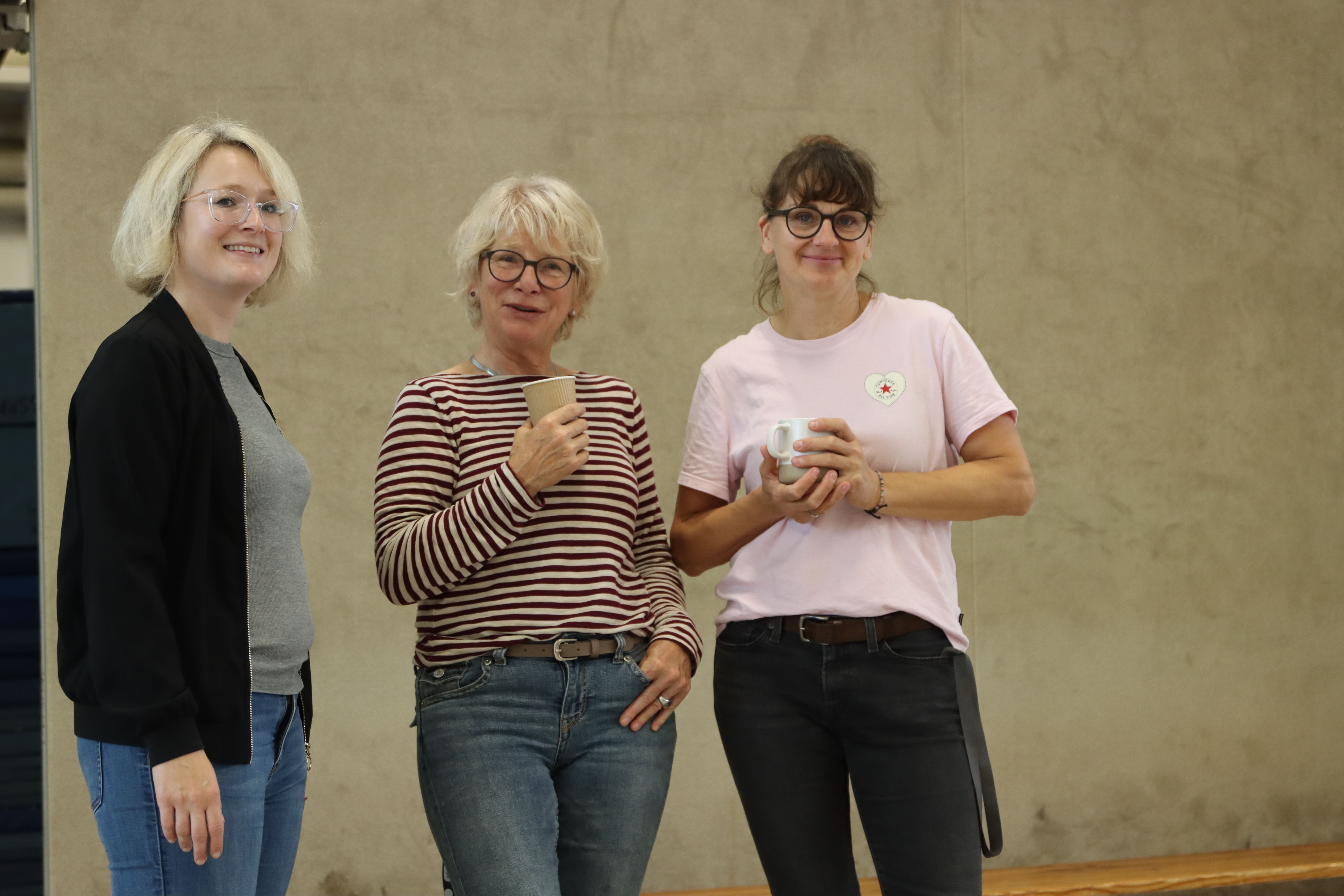Drei Engagierte der Volksinitiative